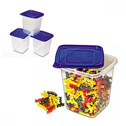 SET3 RECIP. CUAD 2LTS 14.7X16.5CM TRANSP T/COLOR