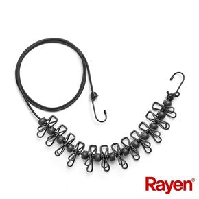 CUERDA ELASTICA CON PINZAS 2-4 METROS