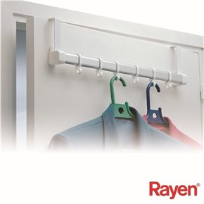 PERCHERO PARA PUERTAS 58CM BLANCO