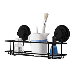SOPORTE ORGANIZADOR  ACERO NEGRO. 28.5x9x13CM