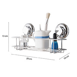 RACK PARA BAÑO Y COCINA 28LX9WX13HCM ACERO INOX