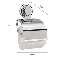 PORTA ROLLO PARED ACERO 15LX3WX22HCM ACERO INOX