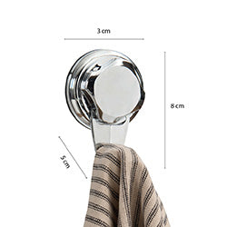 SET 2 GANCHOS PARA PARED ACERO INOX.  3LX5WX8HCM