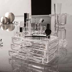 ORGANIZADOR COSMETICOS C/CAJONES 24X15XH18.7CM