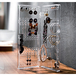 ORGANIZADOR JOYAS VERTICAL PUERTA 11X4X28CM ACRILI