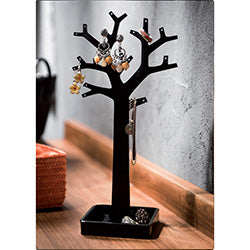 ORGANIZADOR DE JOYAS ARBOL NEGRO  ALTO. 15X10X30 CM