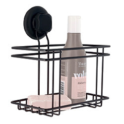 SOPORTE ORGANIZADOR ACERO NEGRO. 18.5x13x20CM