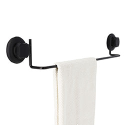 TOALLERO HORIZONTAL  ACERO NEGRO. 61x9x6.5CM