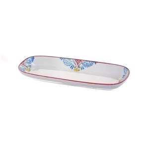 BANDEJA OVAL 24.5x9.5CM RAINBOW