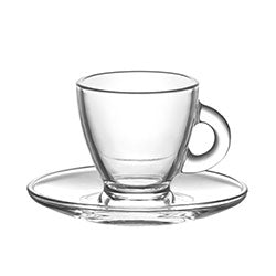 SET 6 TAZAS ESPRESSO C/PLATO 95CC ROMA LAV