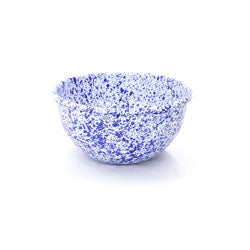 BOWL D15x7.5CM/700ML ACERO VITRIFICADO AZUL/BLANCO MACUIRA