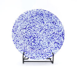 PLATO POSTRE AC VITRIFICADO AZUL/BLANCO SUECO D18CM