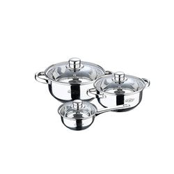 BATERIA DE COCINA 6 PIEZAS ACERO INOXIDABLE SAN IGNACIO