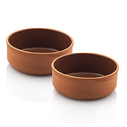 SET 2 BOWLS D16x6.5CM 800ML TERRACOTA VIAPOT