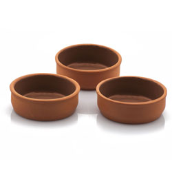 SET 3 BOWLS D12x4CM 250ML TERRACOTA VIAPOT