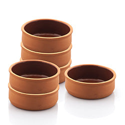 SET 6 BOWLS D12x4CM 250ML TERRACOTA VIAPOT