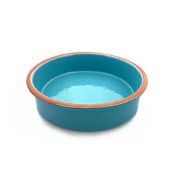 BOWL BAJO TERRACOTA D16x4CM 450ML TURQUESA