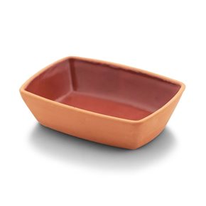 BOWL RECT. TERRACOTA 13x9x4CM 170ML