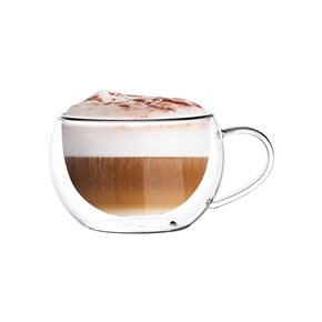 SET 2 TAZAS DOBLE PARED 270ML BOROSILICATO  VARENNA