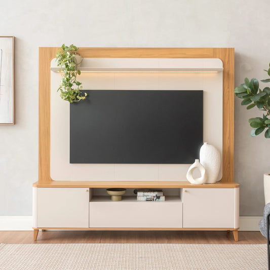 Modular para Tv Munique Nature/Blanco