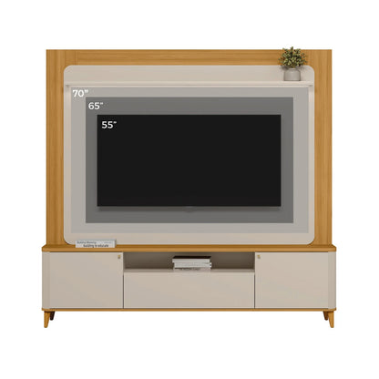 Modular para Tv Munique Nature/Blanco