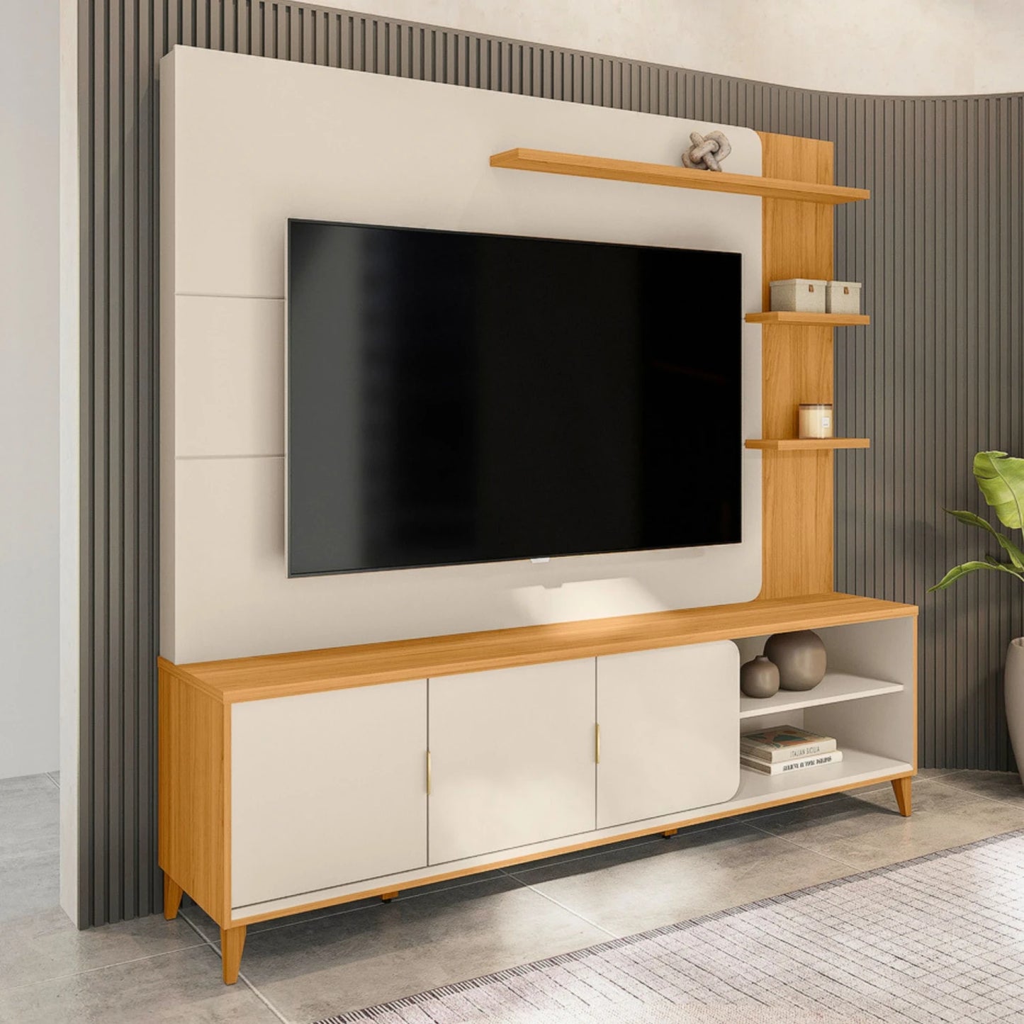 Modular para Tv Napoli Tauari/Blanco