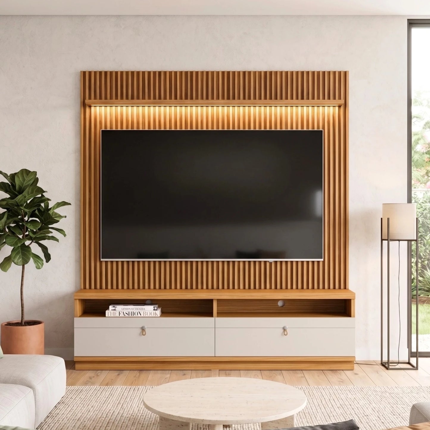 Modular para Tv Ouro Rack + Panel 1.8