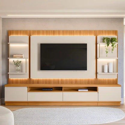 Modular para Tv San Paulo Rack + Panel 2 Laterales