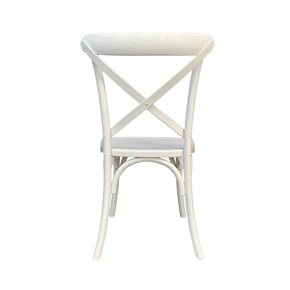 SILLA CROSS 46x42x87CM ASIENTO EN MADERA BLANCO