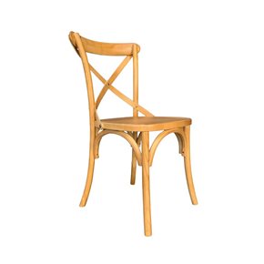 SILLA CROSS 46x42x87CM ASIENTO EN MADERA CLARO