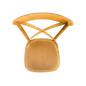 SILLA CROSS 46x42x87CM ASIENTO EN MADERA CLARO