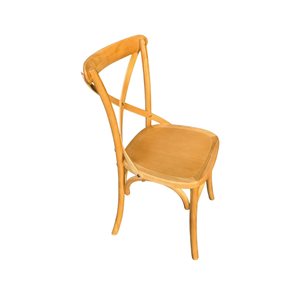 SILLA CROSS 46x42x87CM ASIENTO EN MADERA CLARO
