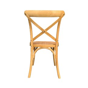 SILLA CROSS 46x42x87CM MADERA/RATTAN CLARO