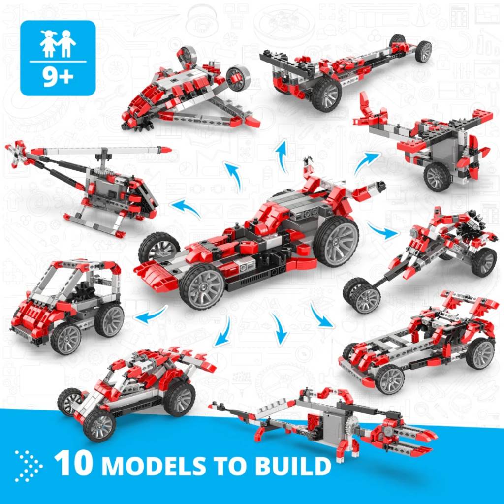 Inventor Motorized Auto de Carrera +10 modelos IN50 ENGINO