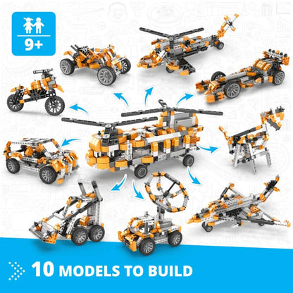Inventor Motorized Helicóptero +10 modelos IN70 ENGINO