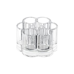 ORGANIZADOR COSMETICOS FLOR 9X6 CM ALTO ACRILICO