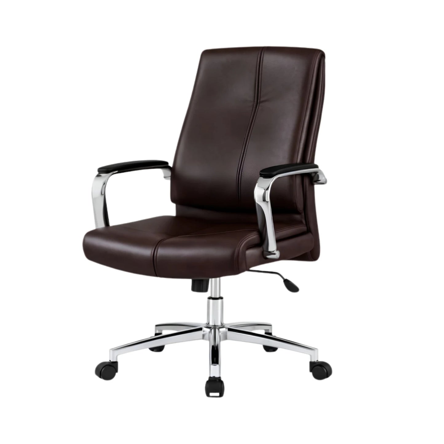 Silla de oficina Cromada Mariposa - Nash - Marrón