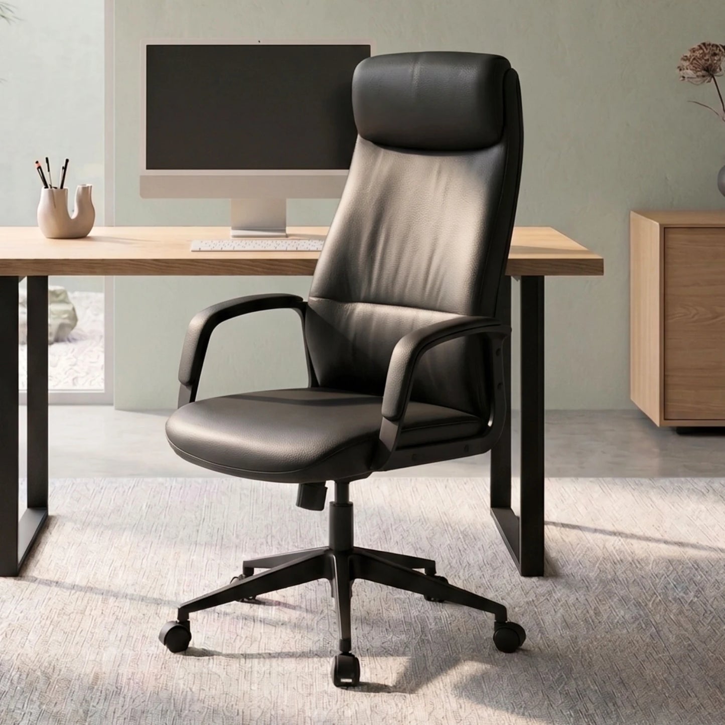 Silla oficina negra lumexa 2 posiciones