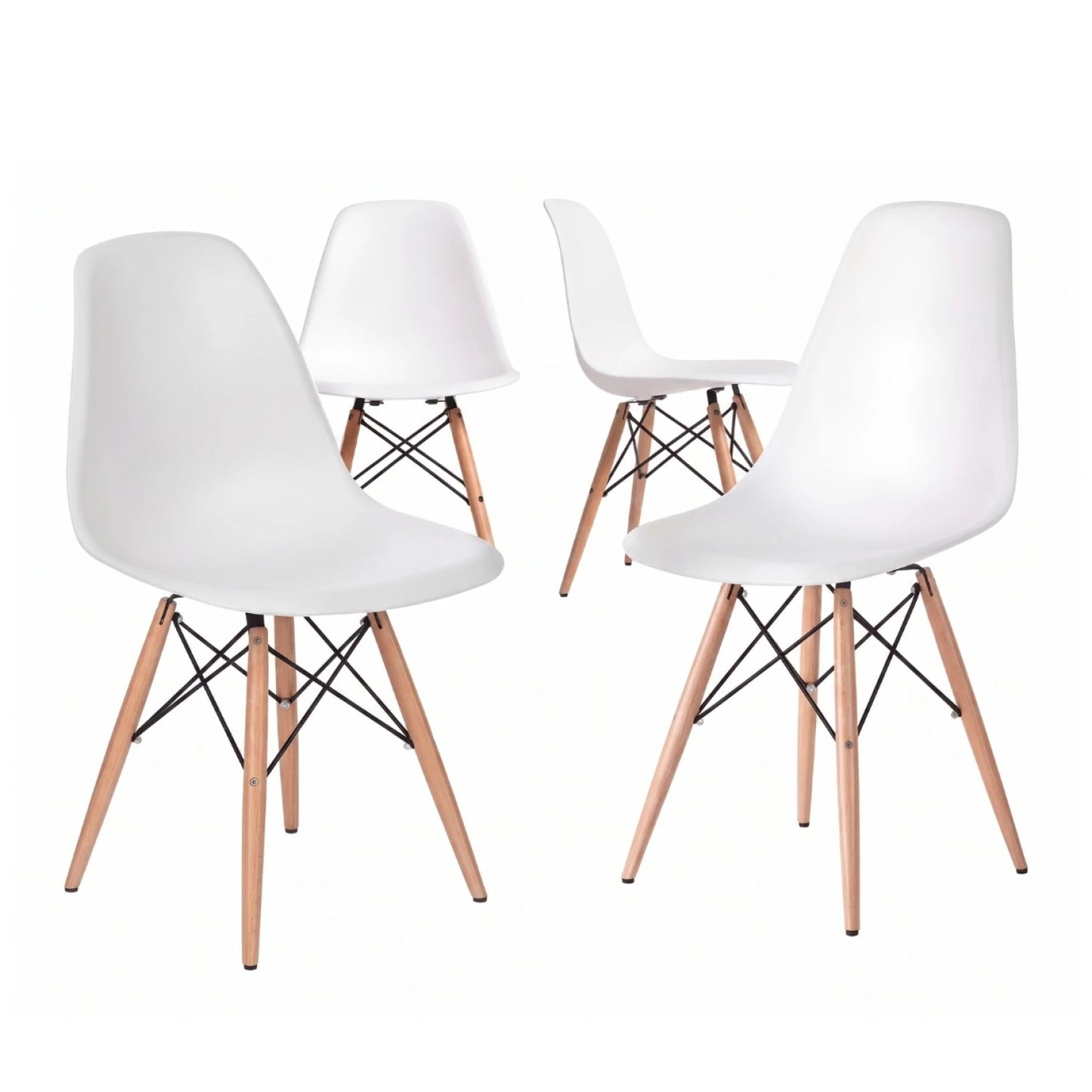 Silla Eames Pack 4 Unidades Calidad Premium - Blanco