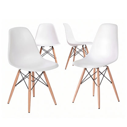 Silla Eames Pack 4 Unidades Calidad Premium - Blanco